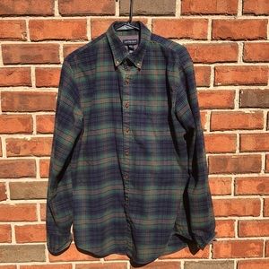 Lands End Flannel Shirt-TALL